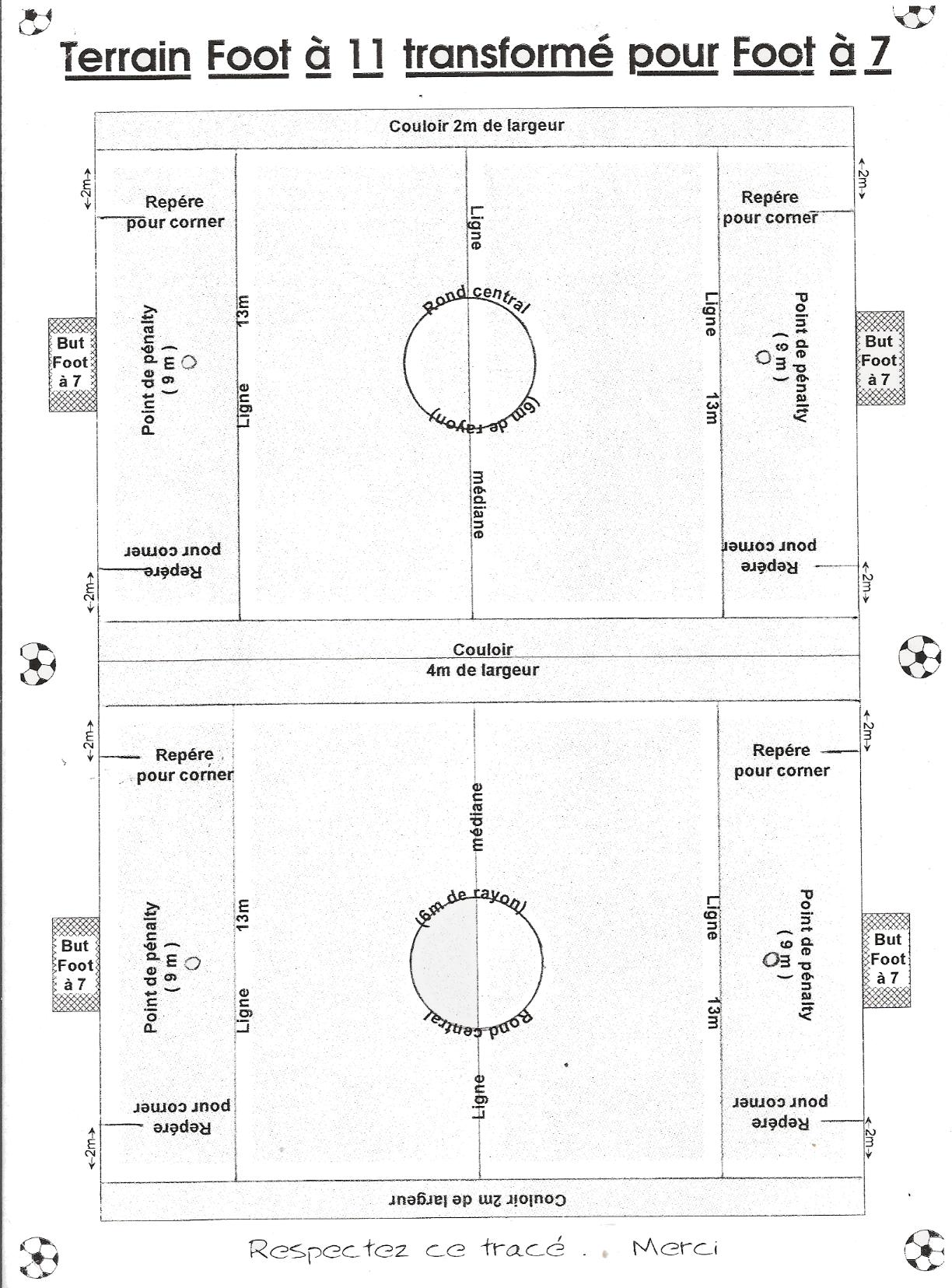 U13 Dimension Terrain De Foot A 8 Dimensions des terrains - club Football FC St Laurent d'Arce/St Gervais